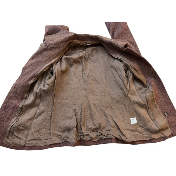 Vintage Eitie Women’s Wool Blend Skirt Suit Set Blazer Jacket Brown EU 38 US 6-8 - Picture 12 of 16